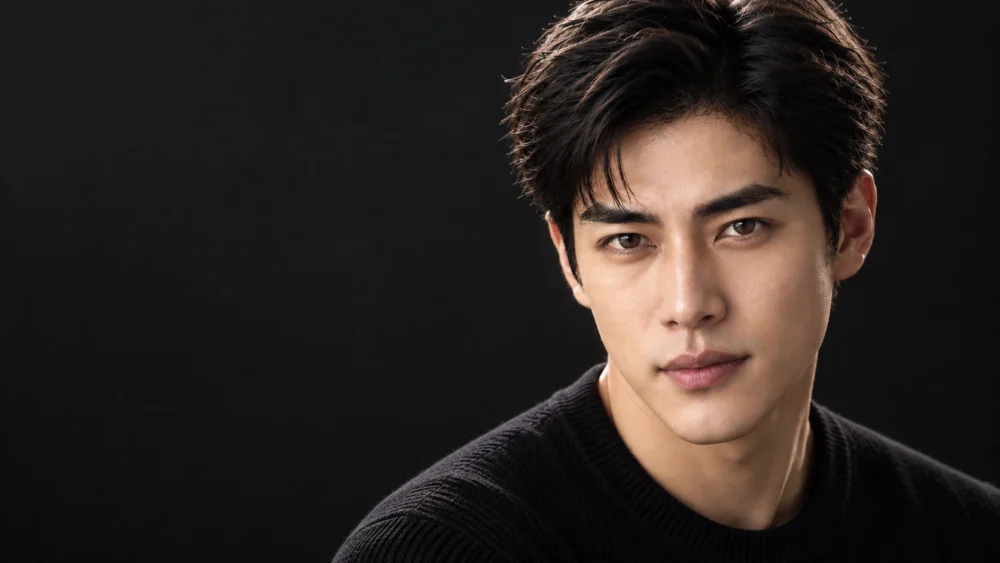 Young Asian men portrait photo shoot